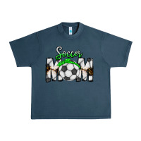 Midnight Navy Soccer Mom Urban Heavy Tee - CowhideDigitalArt