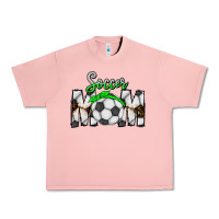 Salmon Soccer Mom Urban Heavy Tee - CowhideDigitalArt