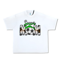 White Soccer Mom Urban Heavy Tee - CowhideDigitalArt