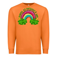 Carrot Happy St. Patrick's Day Rainbow And Shamrock Premium Sweatshirt - RanaPortraitStore