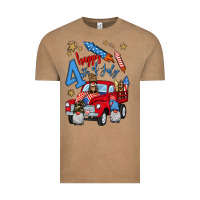 Vintage Coffee 4th of july truck  1 Vintage Tee - BundleAndBundleShop
