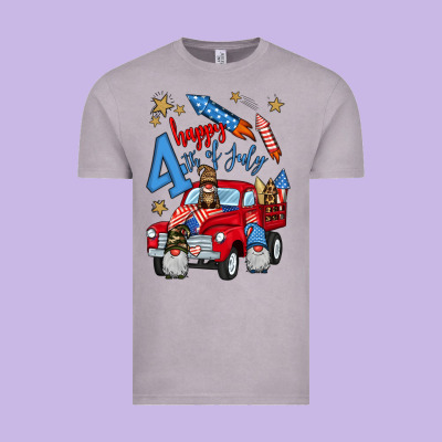 4th Of July Truck  1 Vintage Tee Designed By Bundleandbundleshop