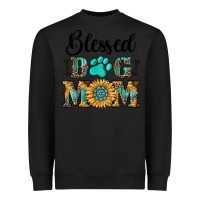 Black Blessed dog mom Heavyweight Sweatshirt - RanaPortraitStore