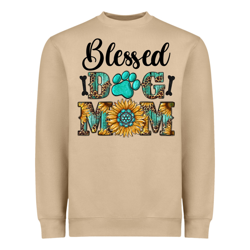 Blessed Dog Mom Heavyweight Sweatshirt by RanaPortraitStore | Teevron