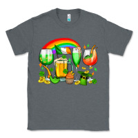 Charcoal Heather wine glasses st. patricks Classic Tee - OliviaCreatesArt