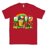 Red wine glasses st. patricks Classic Tee - OliviaCreatesArt