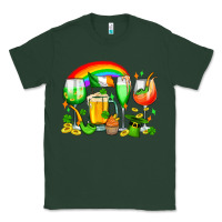 Sports Green wine glasses st. patricks Classic Tee - OliviaCreatesArt