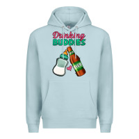 Blue Mist Drinking Buddies Premium Hoodie - Jasminsmagicworld
