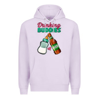 Lilac Drinking Buddies Premium Hoodie - Jasminsmagicworld