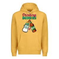 Mustard Drinking Buddies Premium Hoodie - Jasminsmagicworld