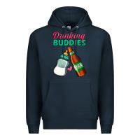 Navy Drinking Buddies Premium Hoodie - Jasminsmagicworld