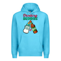 Ocean Blue Drinking Buddies Premium Hoodie - Jasminsmagicworld