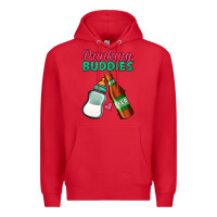 Red Drinking Buddies Premium Hoodie - Jasminsmagicworld