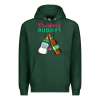 Sports Green Drinking Buddies Premium Hoodie - Jasminsmagicworld