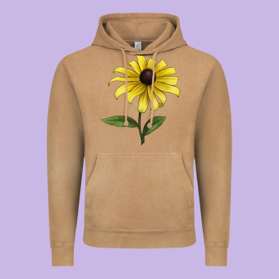 Black Eyed Susan Flower Illustrations Vintage Hoodie Designed By Lillyallendesigns