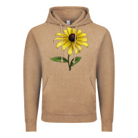 Vintage Coffee Black Eyed Susan Flower Illustrations Vintage Hoodie - LillyAllenDesigns