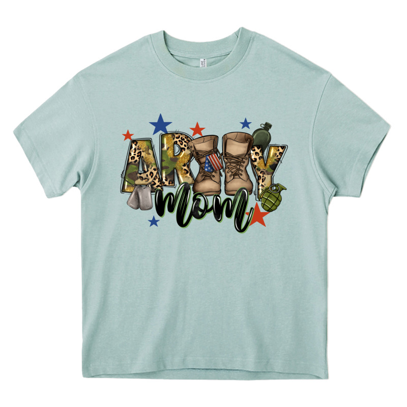 Army Mom Heavy Core Tee by FaDigitalArtStudio | Teevron