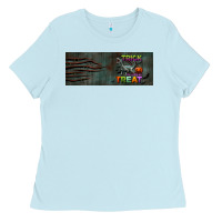 Baby Blue trick rawr treat 11 oz mug Ladies Tee - BundleAndBundleShop