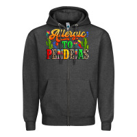 Charcoal Heather Allergic to pendejas Zipper Hoodie - RanaPortraitStore