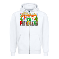 White Allergic to pendejas Zipper Hoodie - RanaPortraitStore