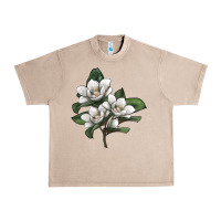French Oak Magnolia Flower Illustration Urban Heavy Tee - LillyAllenDesigns