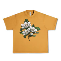Peanut Butter Magnolia Flower Illustration Urban Heavy Tee - LillyAllenDesigns