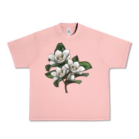 Salmon Magnolia Flower Illustration Urban Heavy Tee - LillyAllenDesigns
