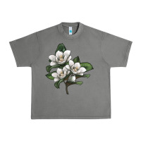 Tornado Magnolia Flower Illustration Urban Heavy Tee - LillyAllenDesigns