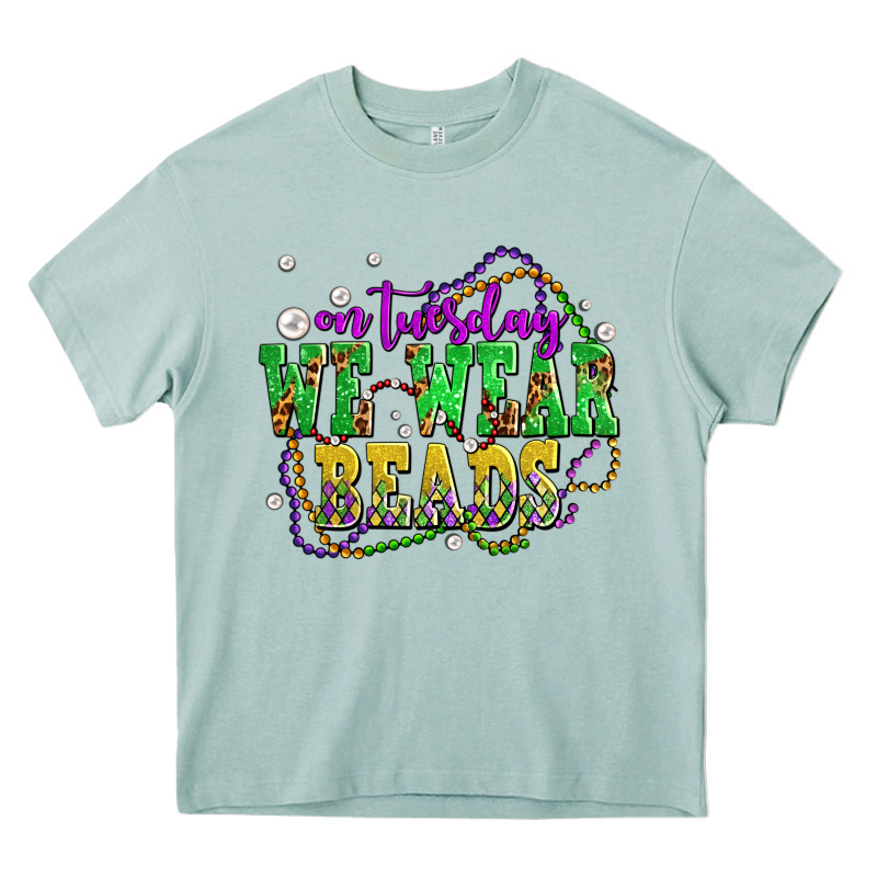 On Tuesday We Wear Beads Olivia Heavy Core Tee by OliviaCreatesArt | Teevron