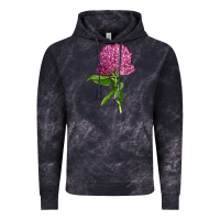 Cloud Black Red Clover Illustrations Vintage Hoodie - LillyAllenDesigns
