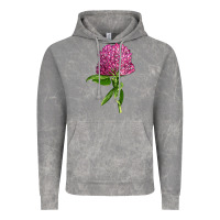 Cloud Rock Red Clover Illustrations Vintage Hoodie - LillyAllenDesigns