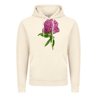 Vintage Artic Red Clover Illustrations Vintage Hoodie - LillyAllenDesigns