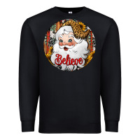 Black believe Santa Claus Christmas Premium Sweatshirt - Jasminsmagicworld