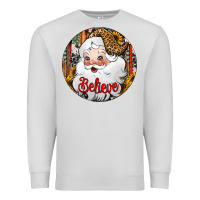 Dove Grey believe Santa Claus Christmas Premium Sweatshirt - Jasminsmagicworld