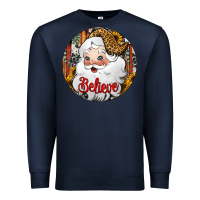 Navy believe Santa Claus Christmas Premium Sweatshirt - Jasminsmagicworld