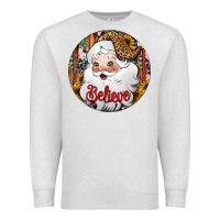 Oatmeal Heather believe Santa Claus Christmas Premium Sweatshirt - Jasminsmagicworld