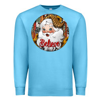 Ocean Blue believe Santa Claus Christmas Premium Sweatshirt - Jasminsmagicworld