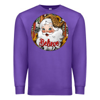 Purple believe Santa Claus Christmas Premium Sweatshirt - Jasminsmagicworld