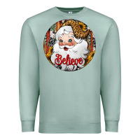 Seafoam believe Santa Claus Christmas Premium Sweatshirt - Jasminsmagicworld