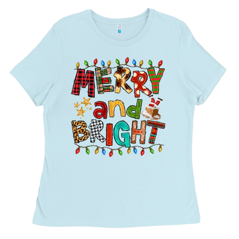 Merry And Bright Ladies Tee by FaDigitalArtStudio | Teevron