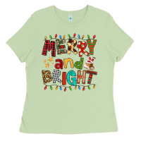 Matcha Merry And Bright Ladies Tee - FaDigitalArtStudio