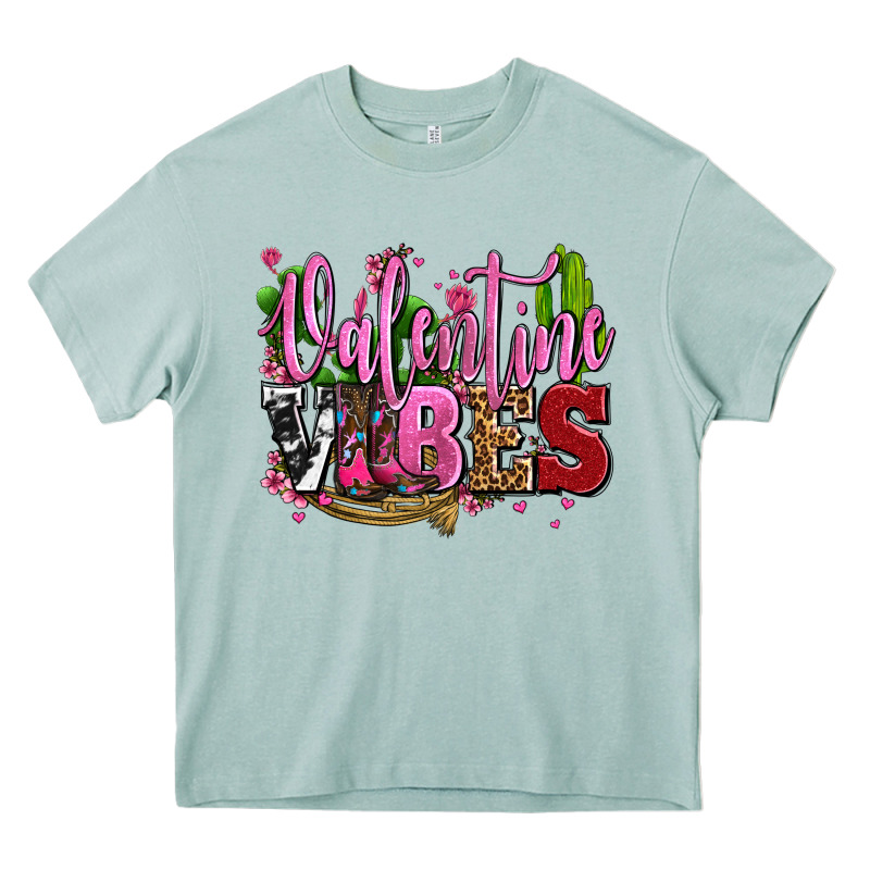 Valentine Vibes With Cowgirl Boots Olivia Heavy Core Tee by OliviaCreatesArt | Teevron