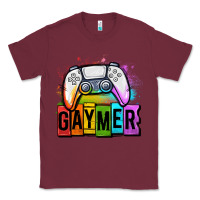 Burgundy gaymer lgbtq gaming Classic Tee - OliviaCreatesArt