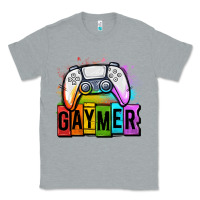 Heather Grey gaymer lgbtq gaming Classic Tee - OliviaCreatesArt