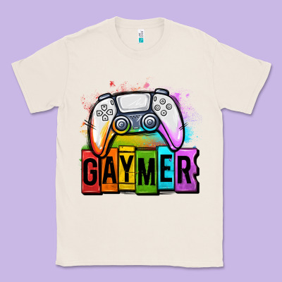 Gaymer Lgbtq Gaming Classic Tee Designed By Oliviacreatesart