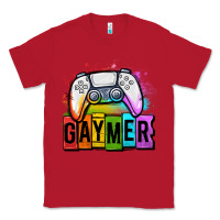 Red gaymer lgbtq gaming Classic Tee - OliviaCreatesArt