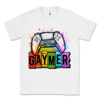 White gaymer lgbtq gaming Classic Tee - OliviaCreatesArt