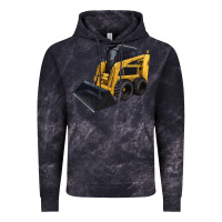 Cloud Black Skid Steer Loader Vintage Hoodie - LillyAllenDesigns