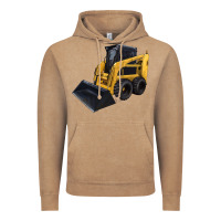 Vintage Coffee Skid Steer Loader Vintage Hoodie - LillyAllenDesigns