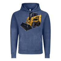 Vintage Denim Skid Steer Loader Vintage Hoodie - LillyAllenDesigns